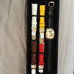 Invicta Baby Lupah Disney Mickey Mouse Limited Edition Watch w/ 5 Leather Bands